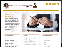 Tablet Screenshot of darroll-law.com